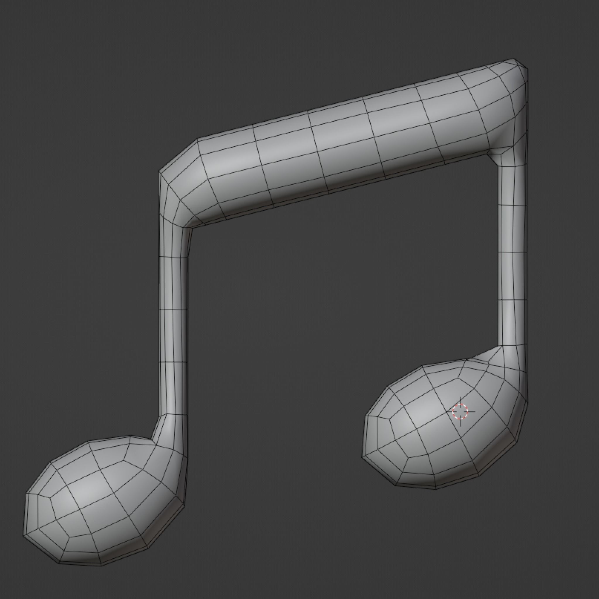 Music Notes Low-Poly Low-poly 3D model_8