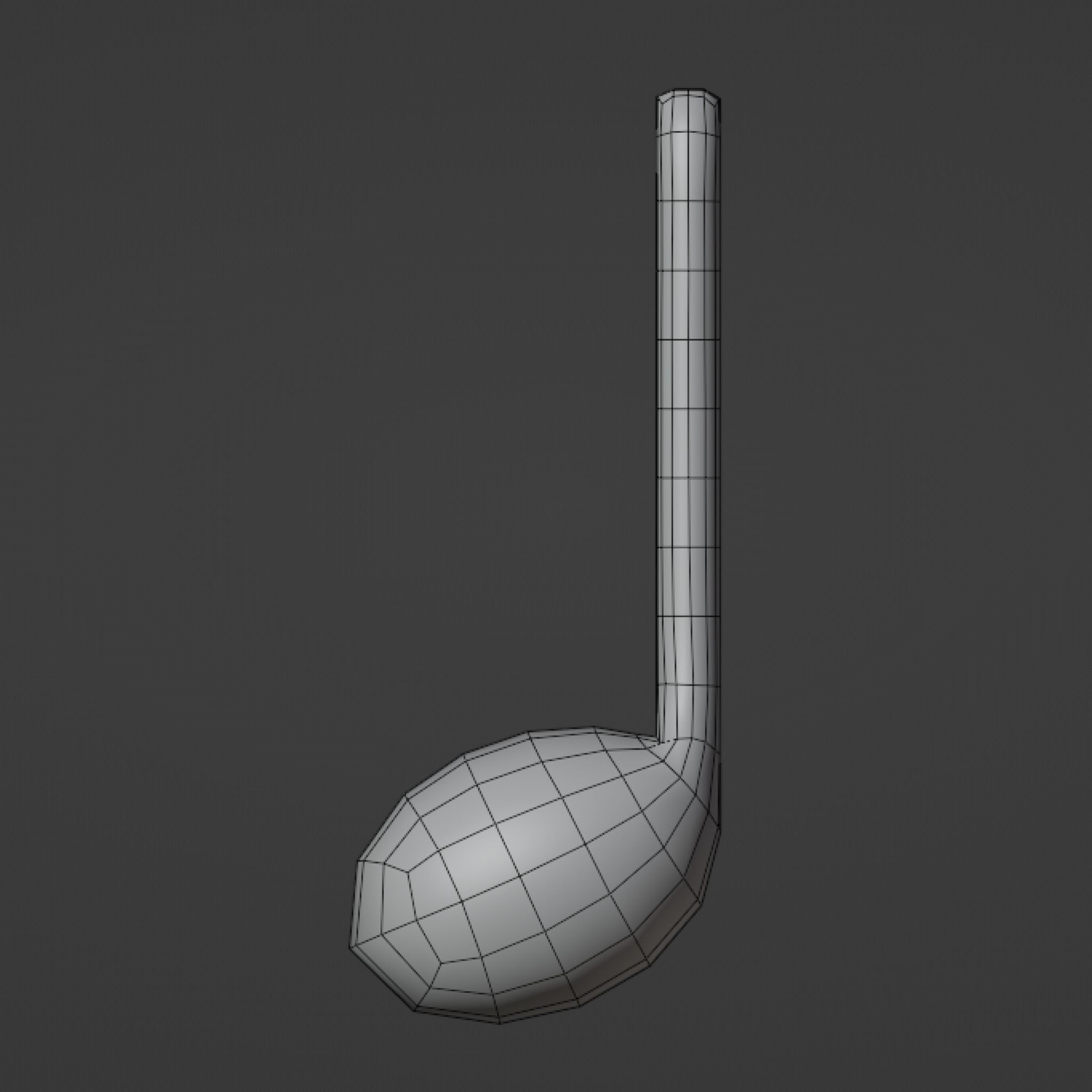 Music Notes Low-Poly Low-poly 3D model_7