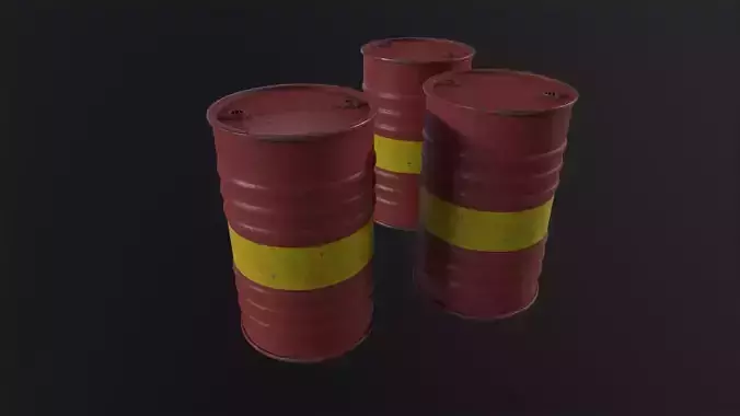 Rusty Oil Barrel 3D Model