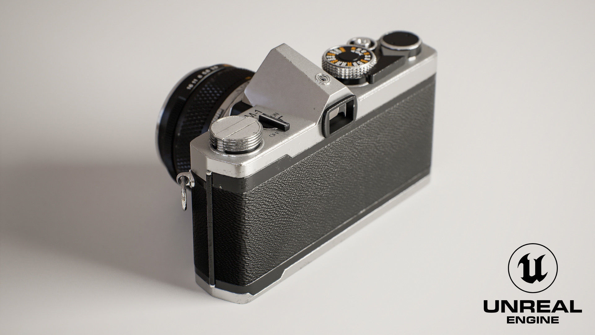 Vintage Camera for Unreal Engine Low-poly 3D model_4