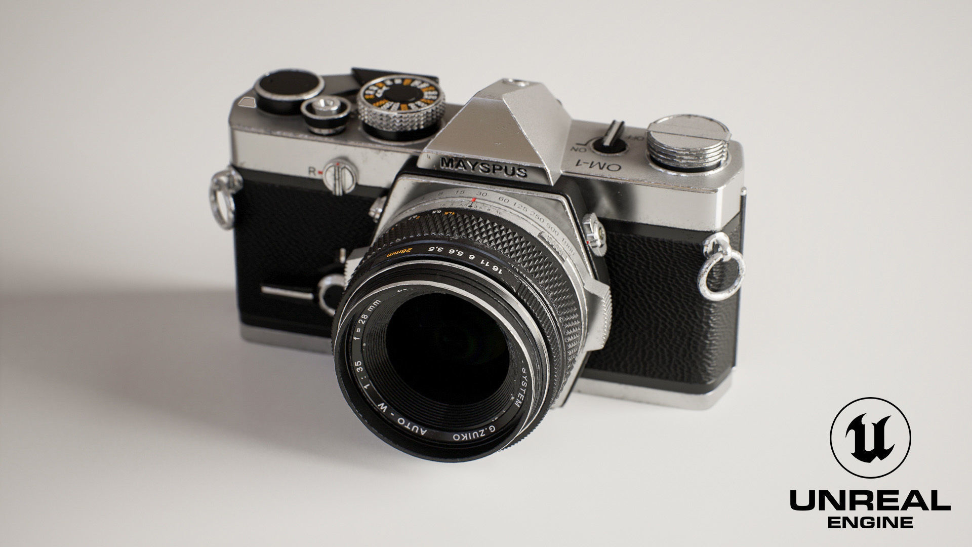 Vintage Camera for Unreal Engine Low-poly 3D model_3