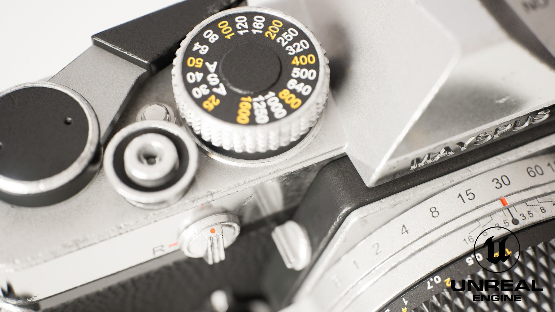 Vintage Camera for Unreal Engine Low-poly 3D model_12