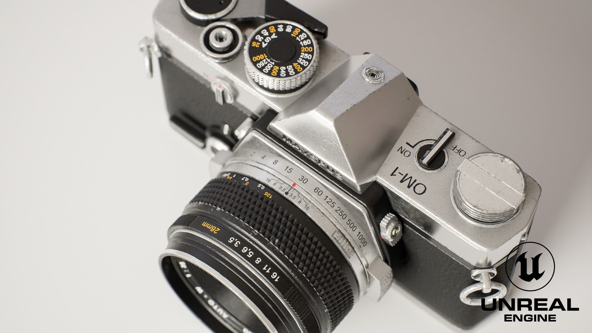 Vintage Camera for Unreal Engine Low-poly 3D model_10