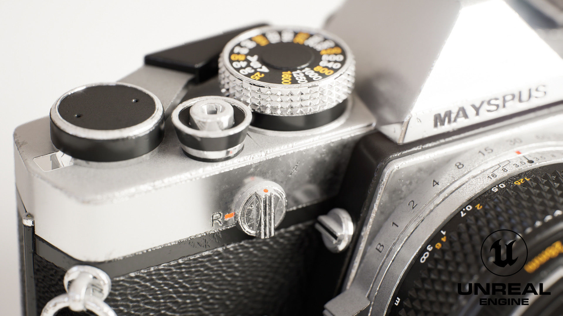 Vintage Camera for Unreal Engine Low-poly 3D model_7