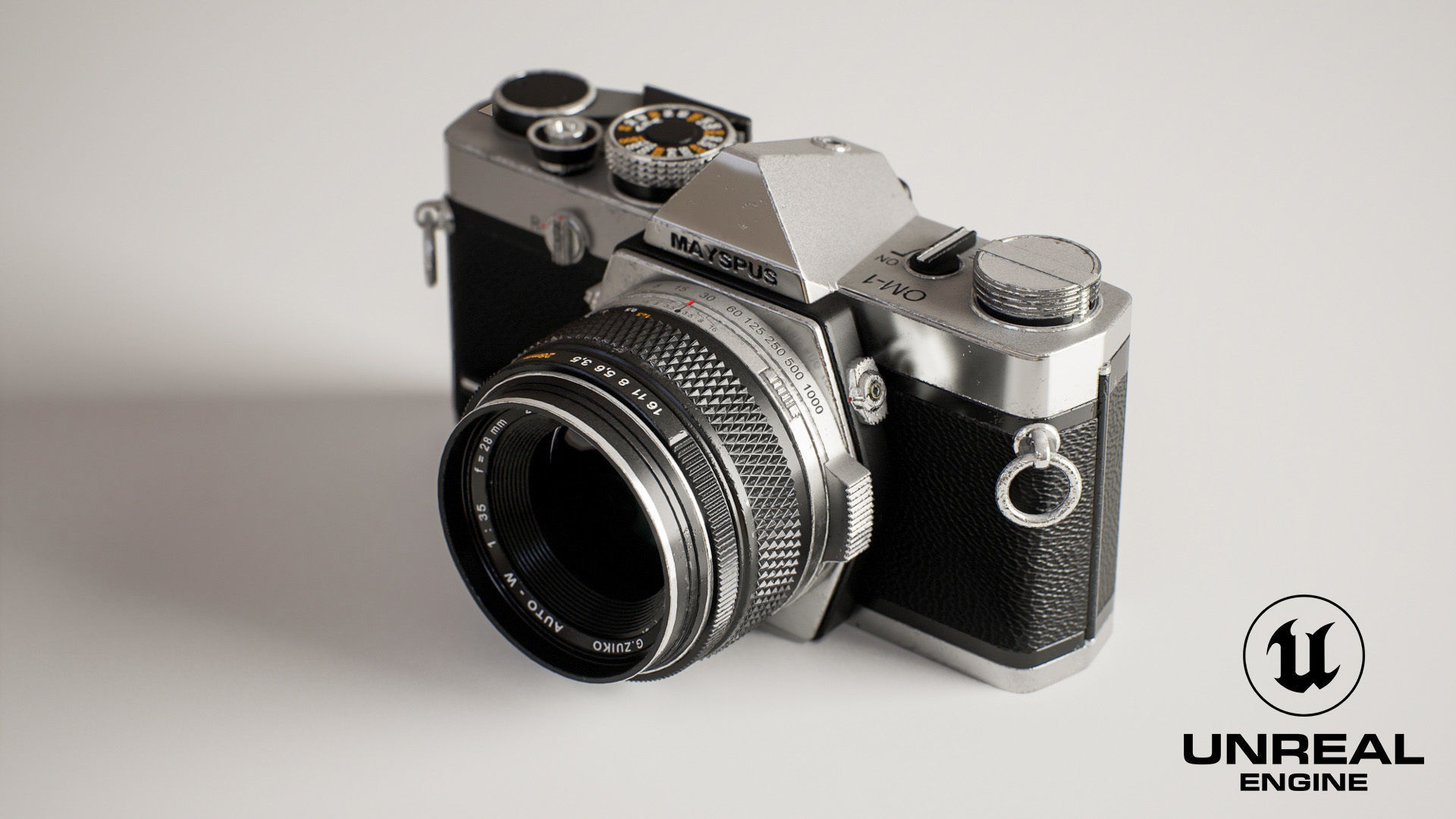 Vintage Camera for Unreal Engine Low-poly 3D model_2