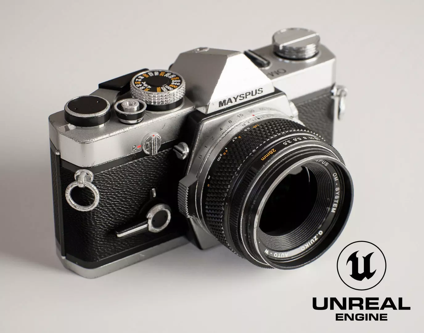 Vintage Camera for Unreal Engine Low-poly 3D model_0