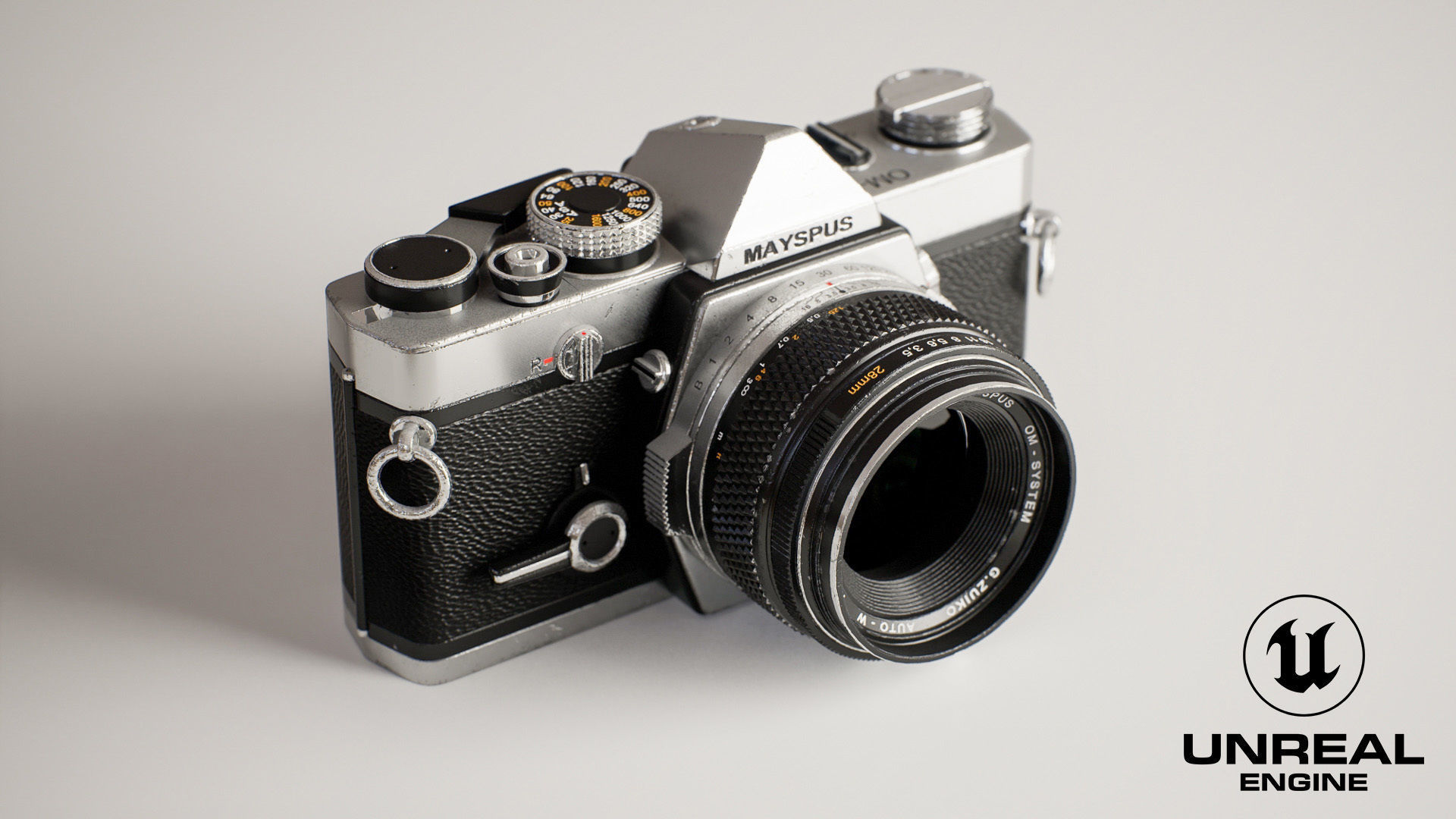 Vintage Camera for Unreal Engine Low-poly 3D model_1