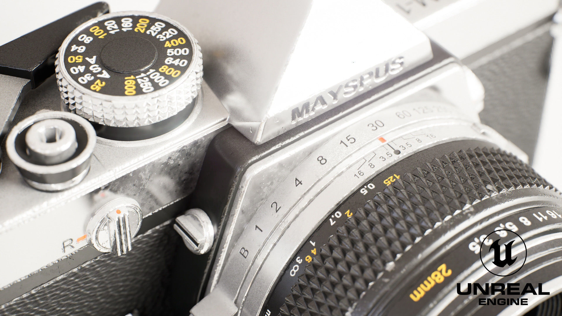 Vintage Camera for Unreal Engine Low-poly 3D model_15