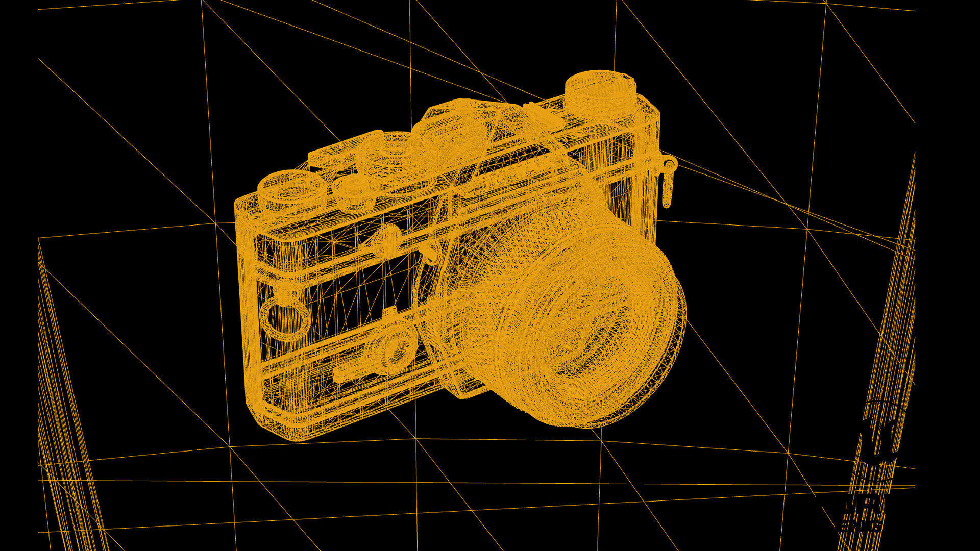 Vintage Camera for Unreal Engine Low-poly 3D model_17