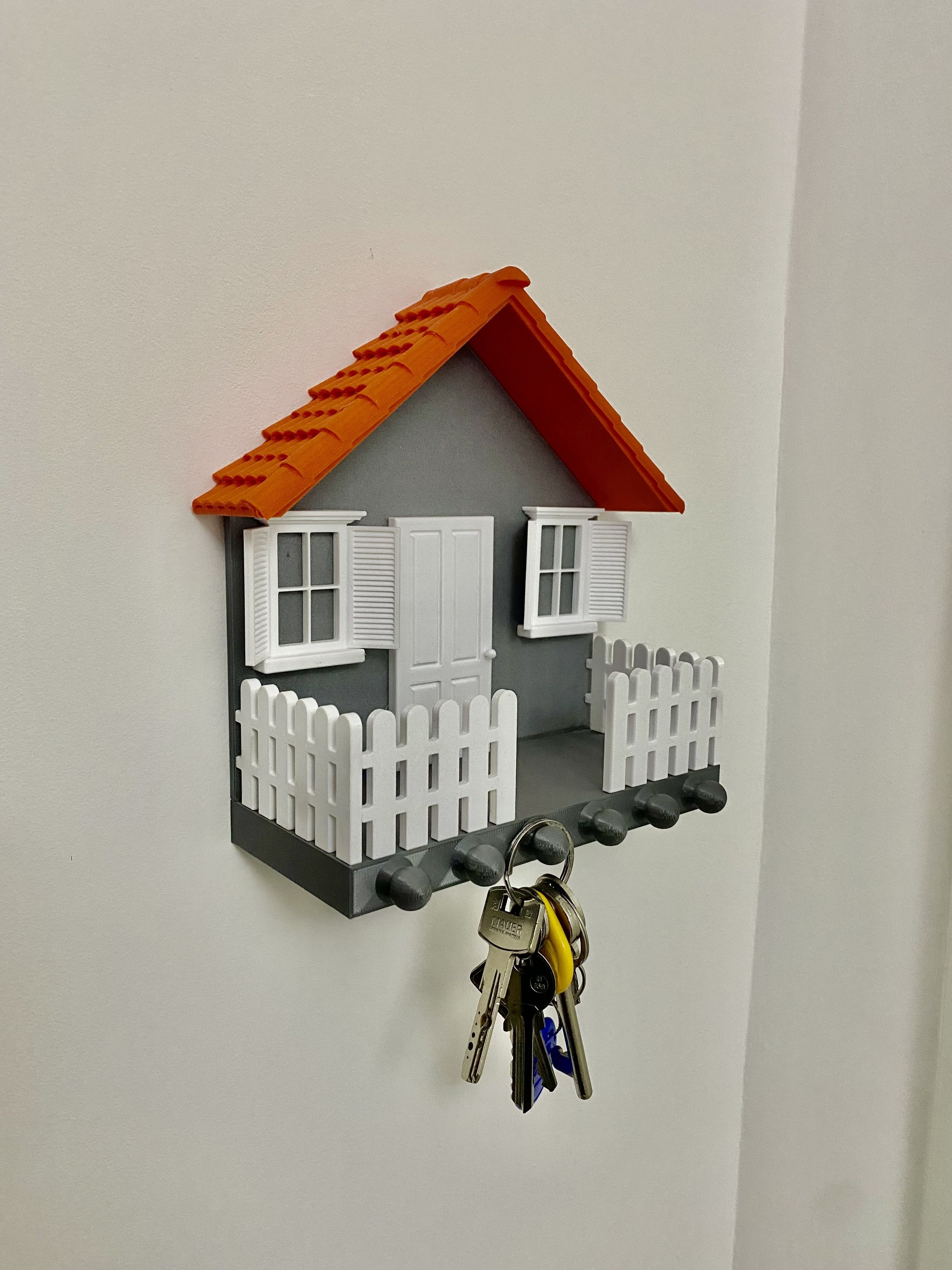 KEY HOUSE FOR WALL WITH PORCHWAY VESTIBULE 3D print model_1