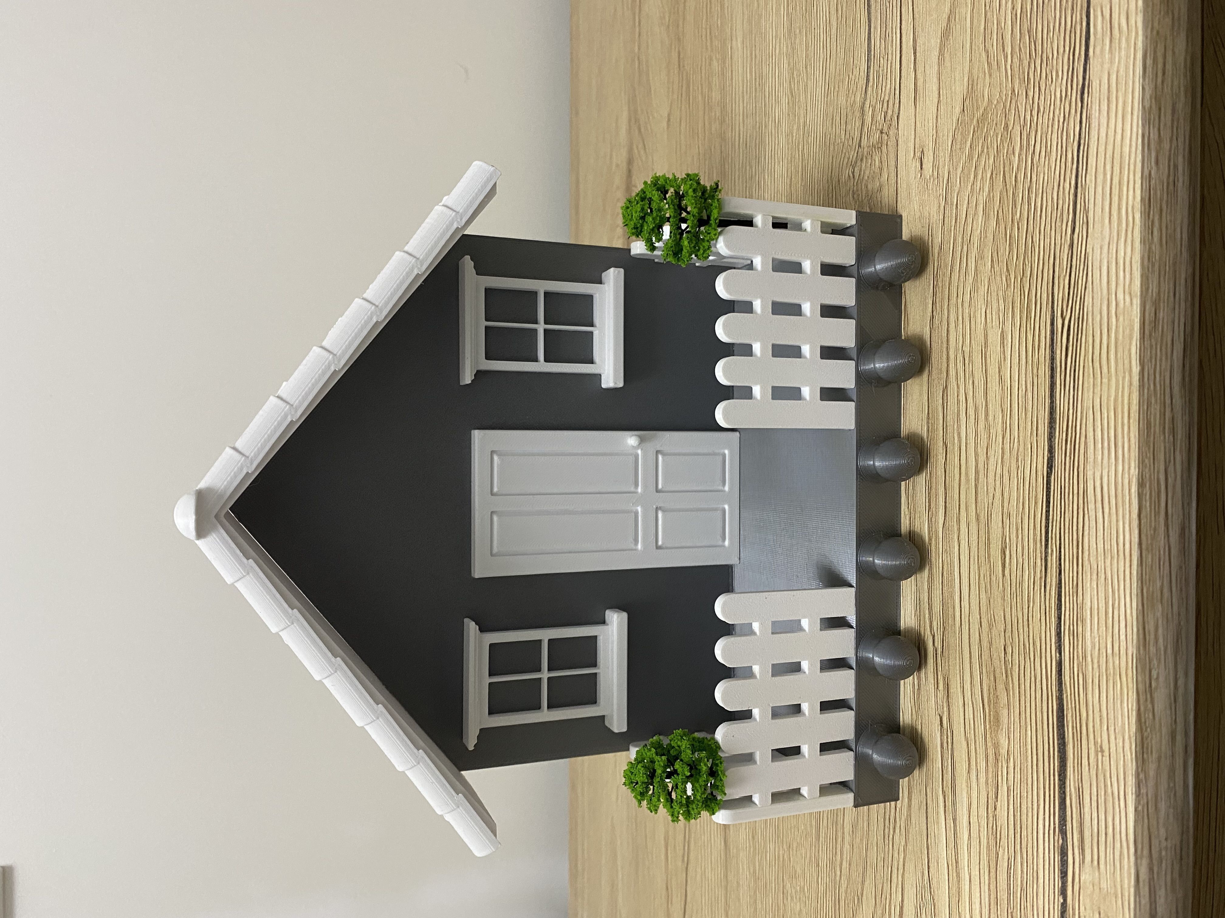 KEY HOUSE FOR WALL WITH PORCHWAY VESTIBULE 3D print model_7
