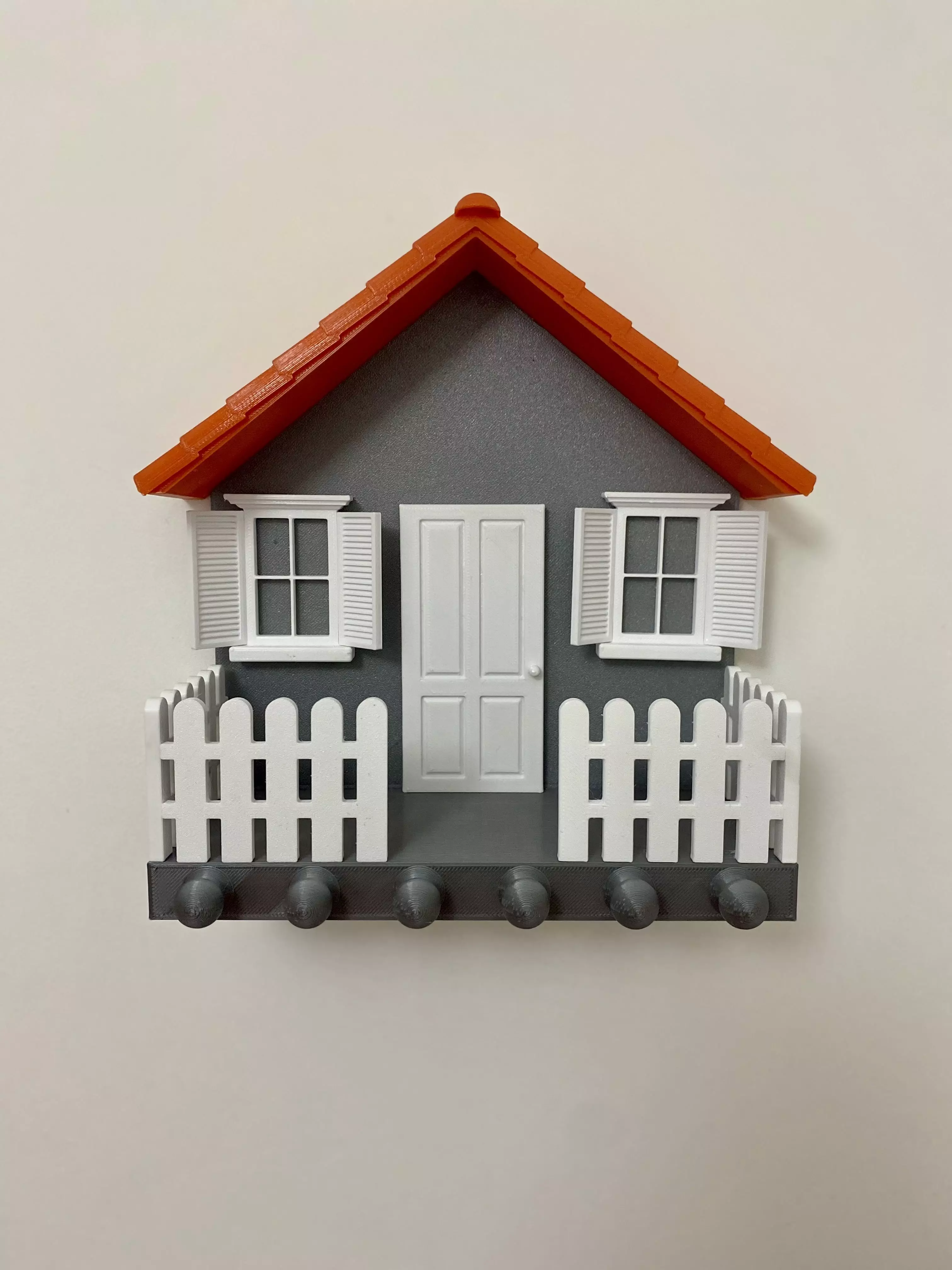 KEY HOUSE FOR WALL WITH PORCHWAY VESTIBULE 3D print model_0