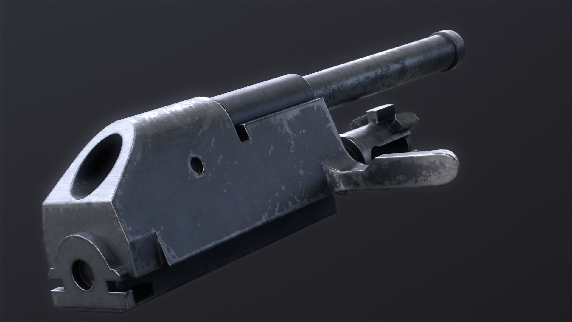 AS Val Assault Rifle Low-poly 3D model_9