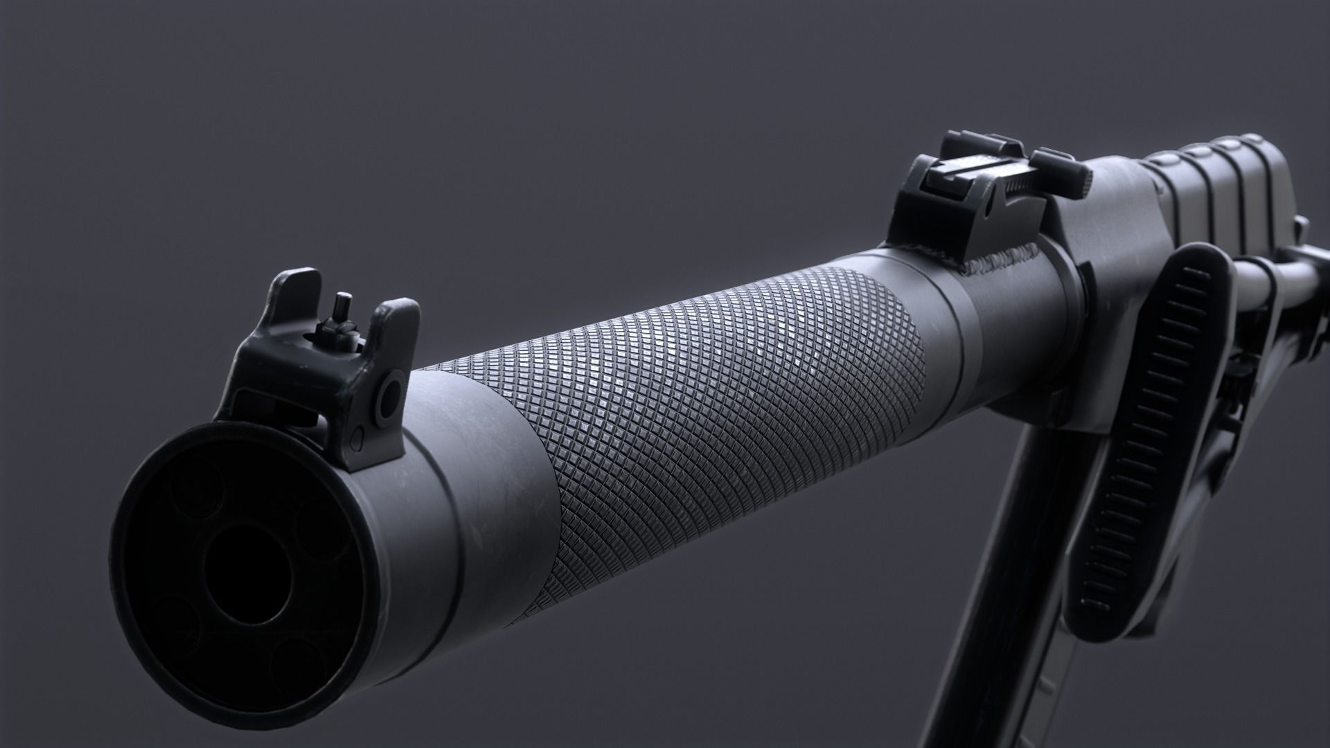 AS Val Assault Rifle Low-poly 3D model_8