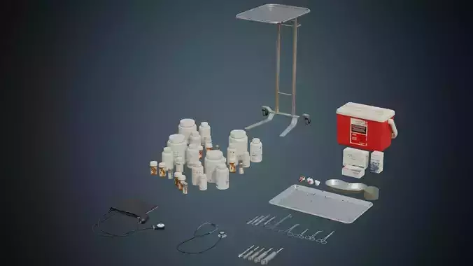 Hospital Props Collection 3B 