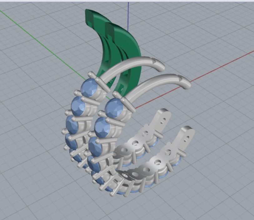 EARRINGS 3D print model_8