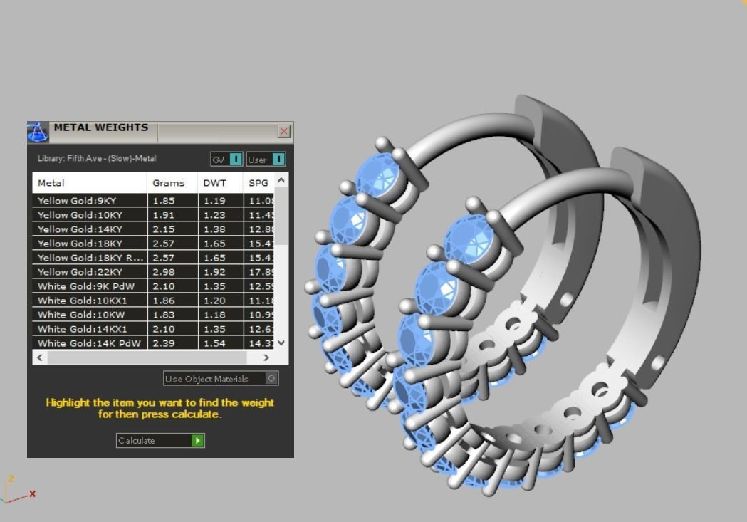 EARRINGS 3D print model_10