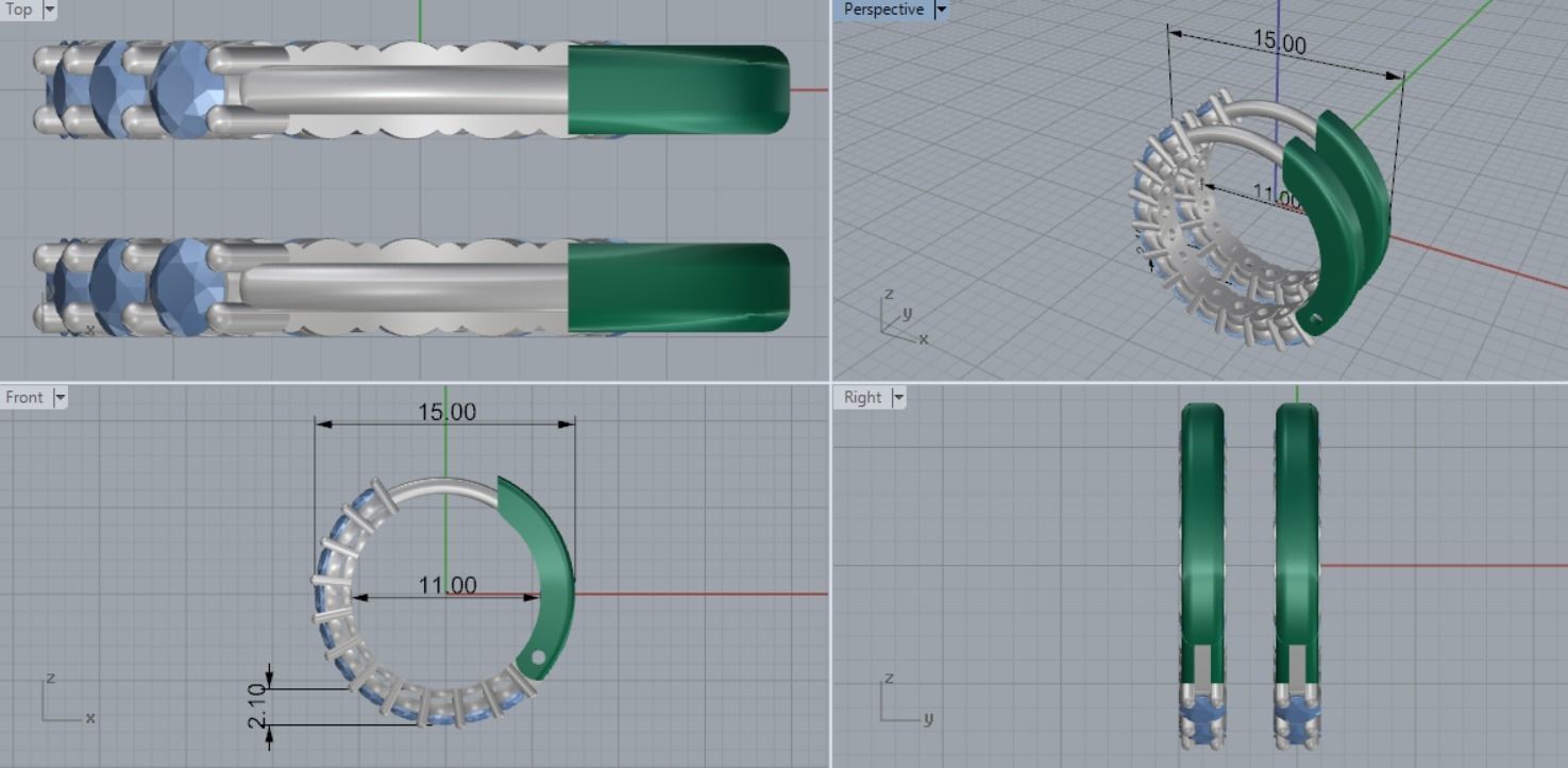 EARRINGS 3D print model_4