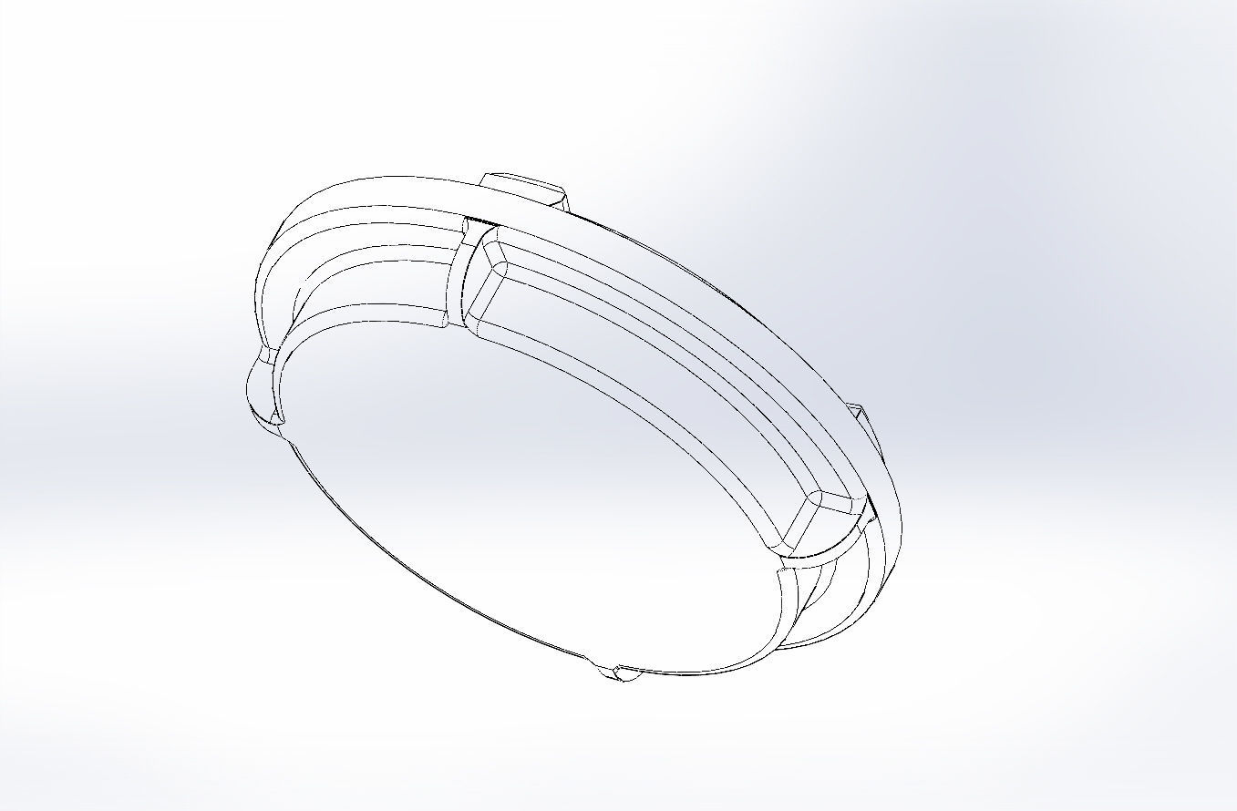 qashqai j10 headlight cover  14735300 13614557405 3D print model_1