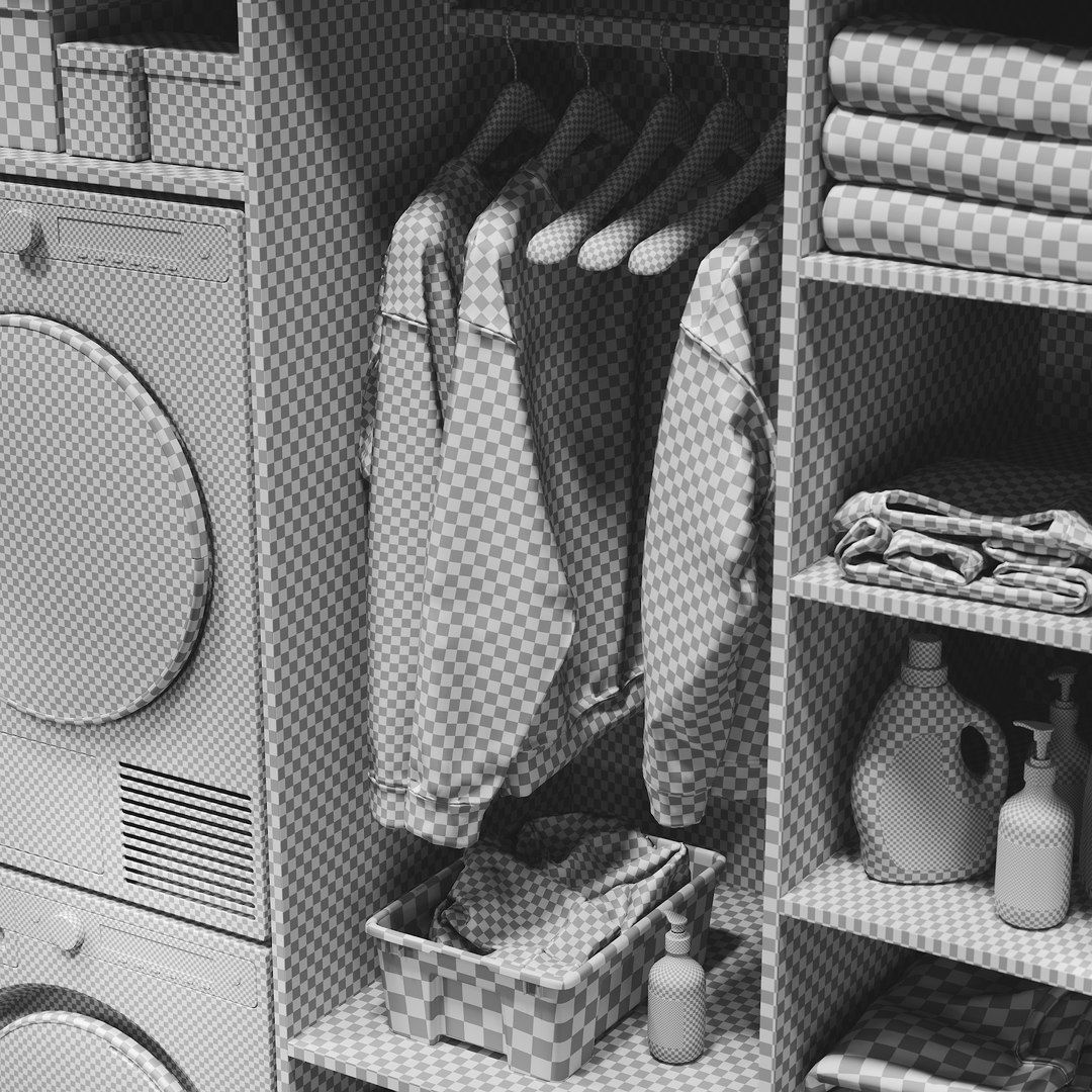 Laundry Room 3D model_2