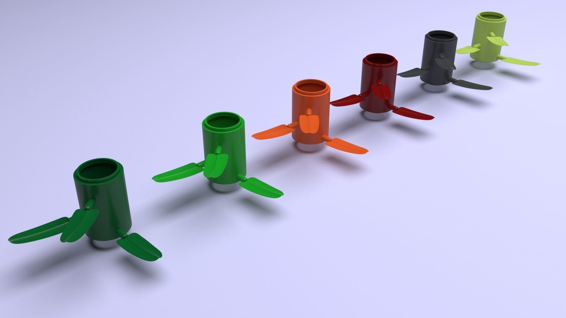 Lego Bamboo Leaves 3D model_23