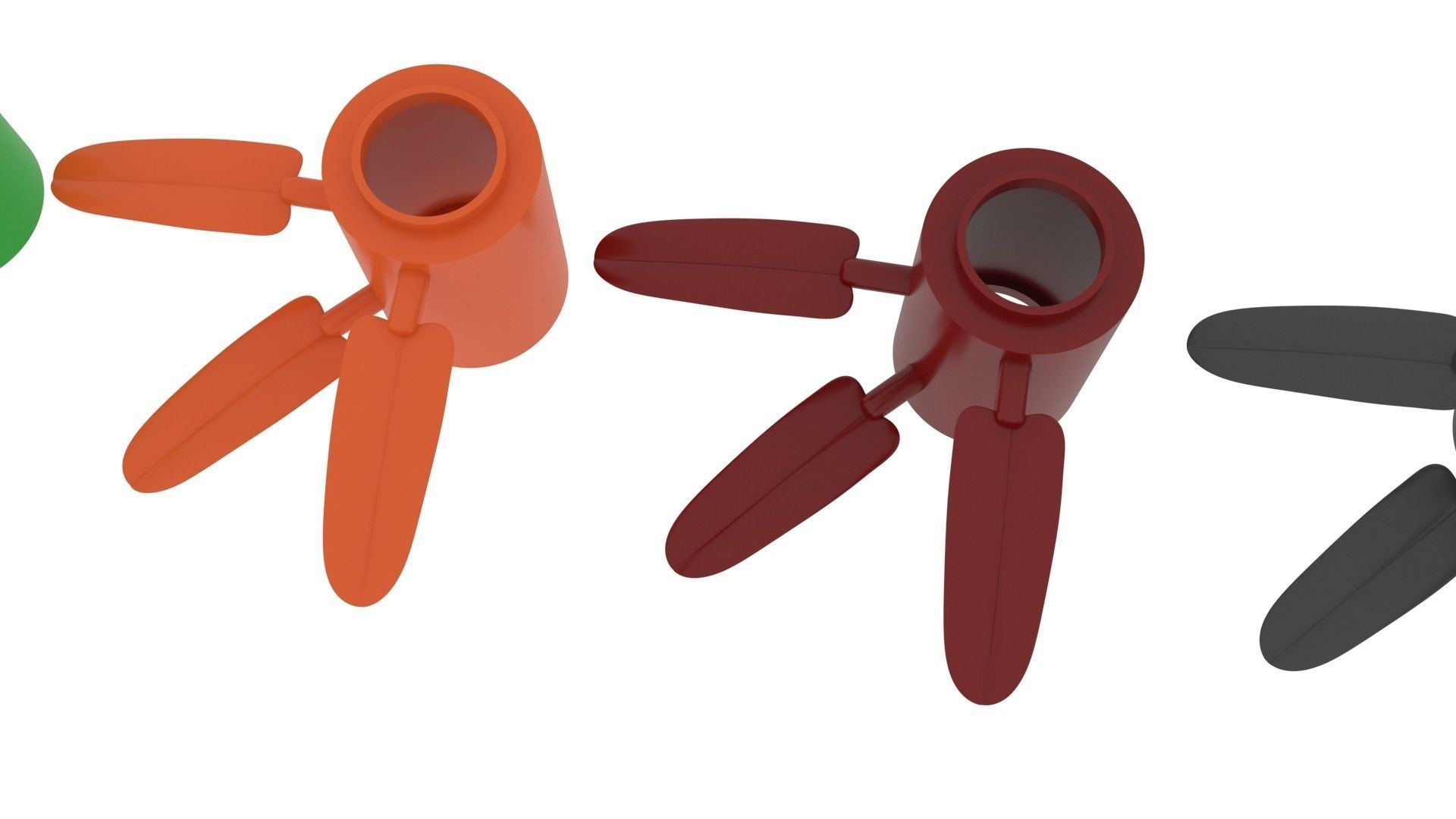 Lego Bamboo Leaves 3D model_9