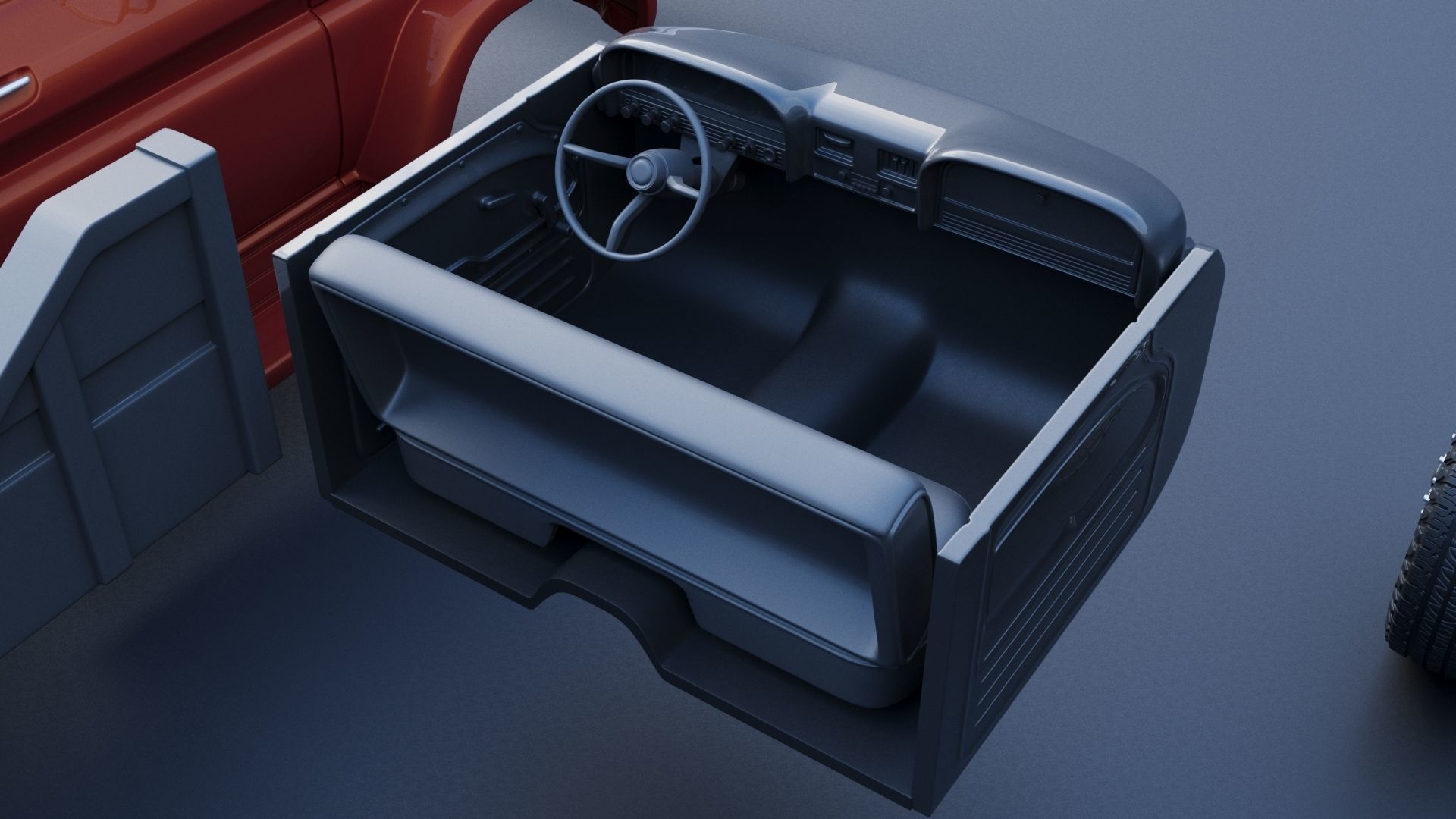 Chevrolet C60 1961 3D print model_25