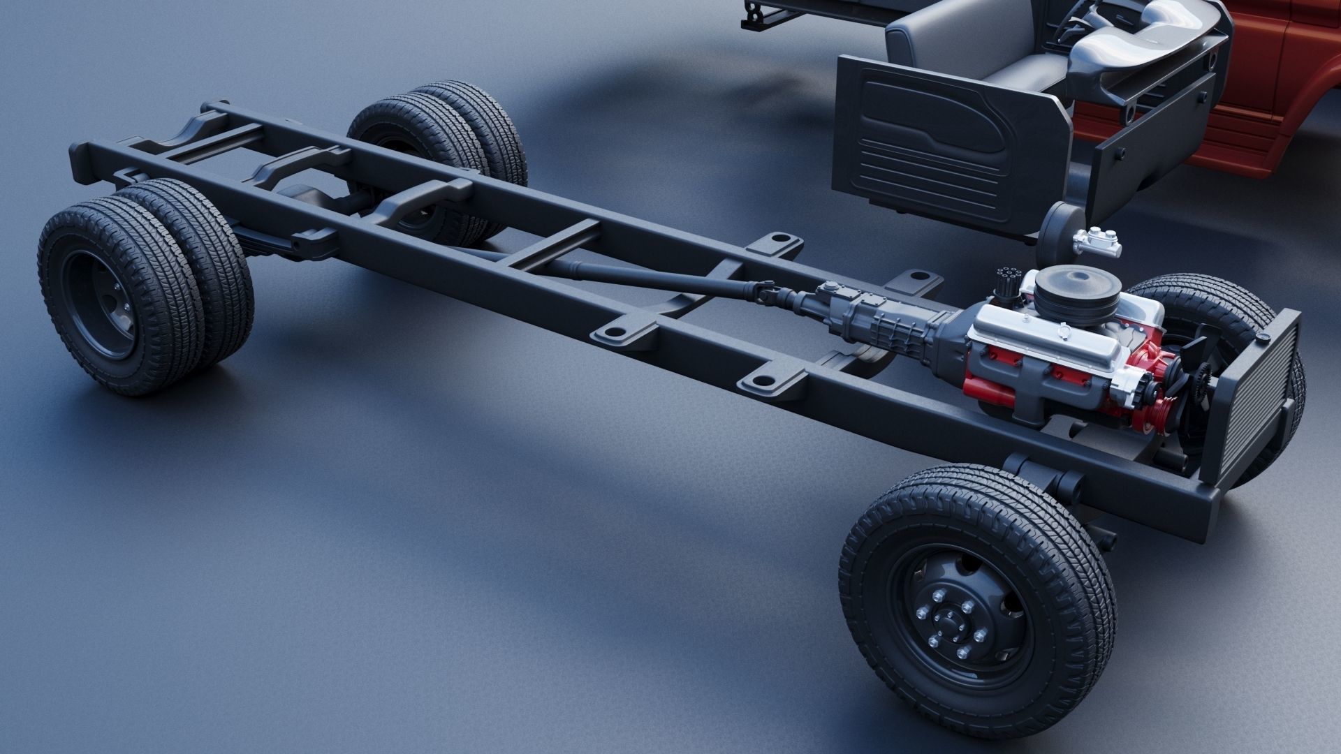 Chevrolet C60 1961 3D print model_27