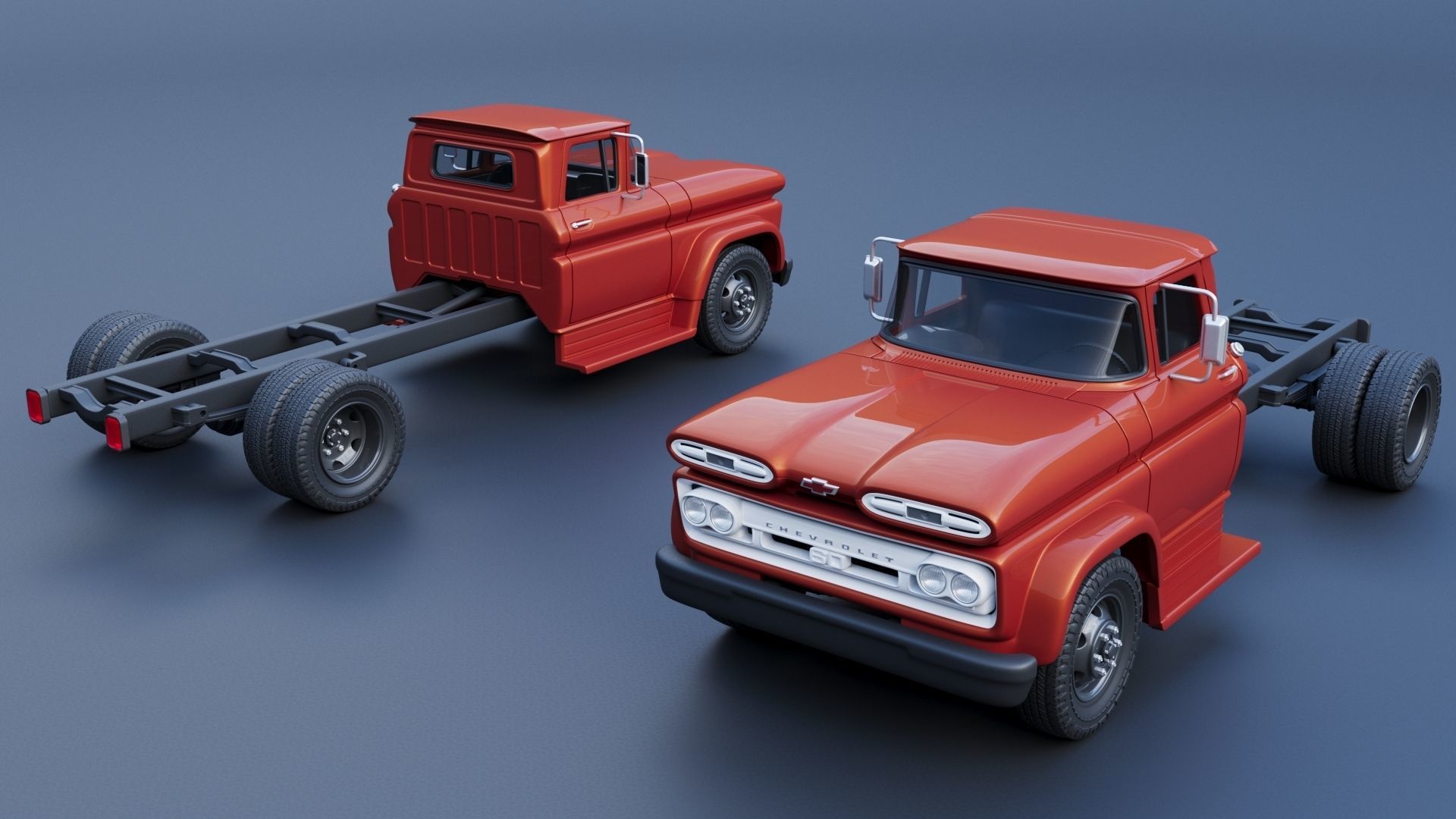Chevrolet C60 1961 3D print model_1