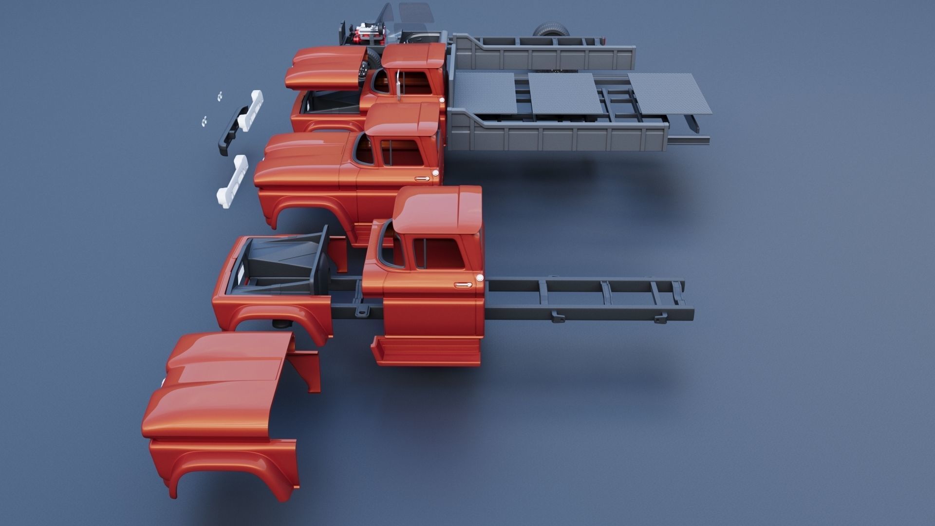 Chevrolet C60 1961 3D print model_20