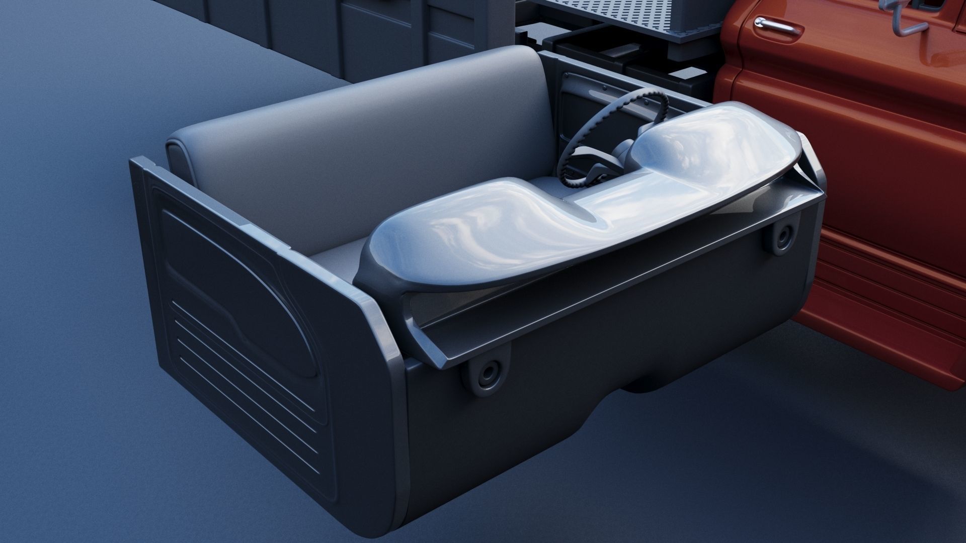 Chevrolet C60 1961 3D print model_24