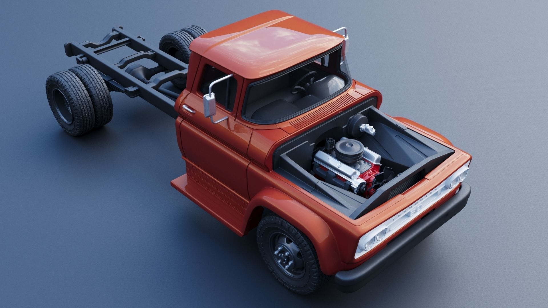 Chevrolet C60 1961 3D print model_17