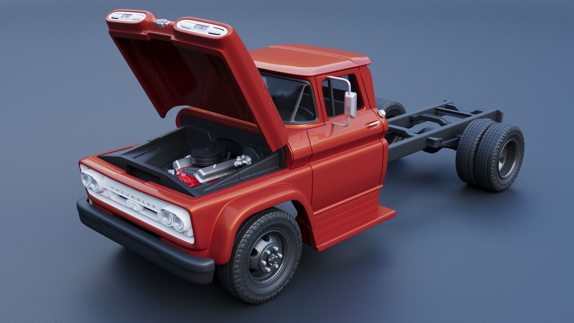 Chevrolet C60 1961 3D print model_16