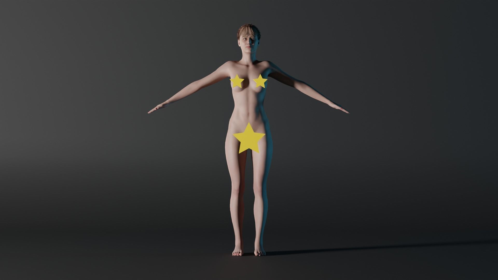 Realistic Female - Karen 3D model_1