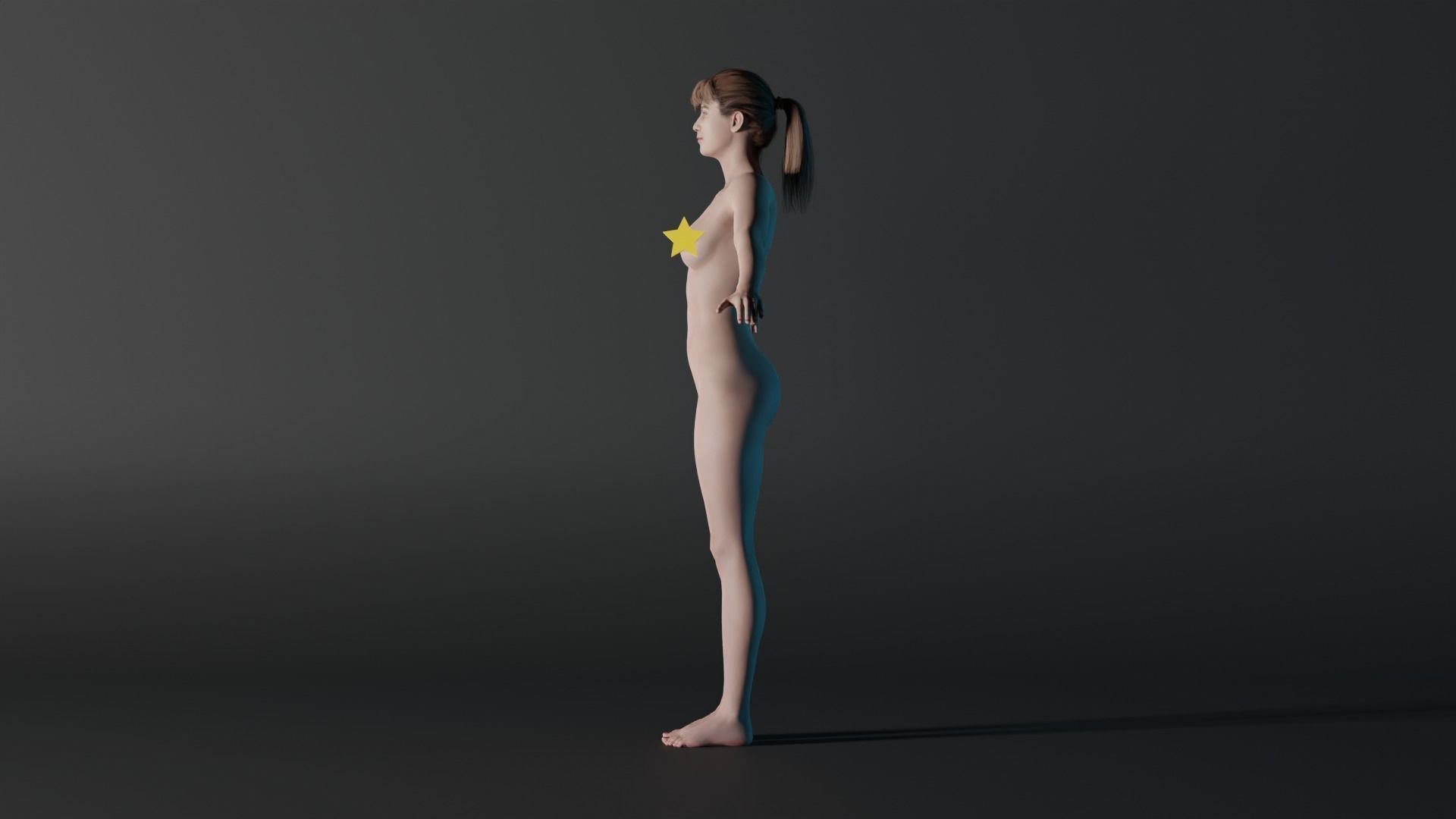 Realistic Female - Karen 3D model_4