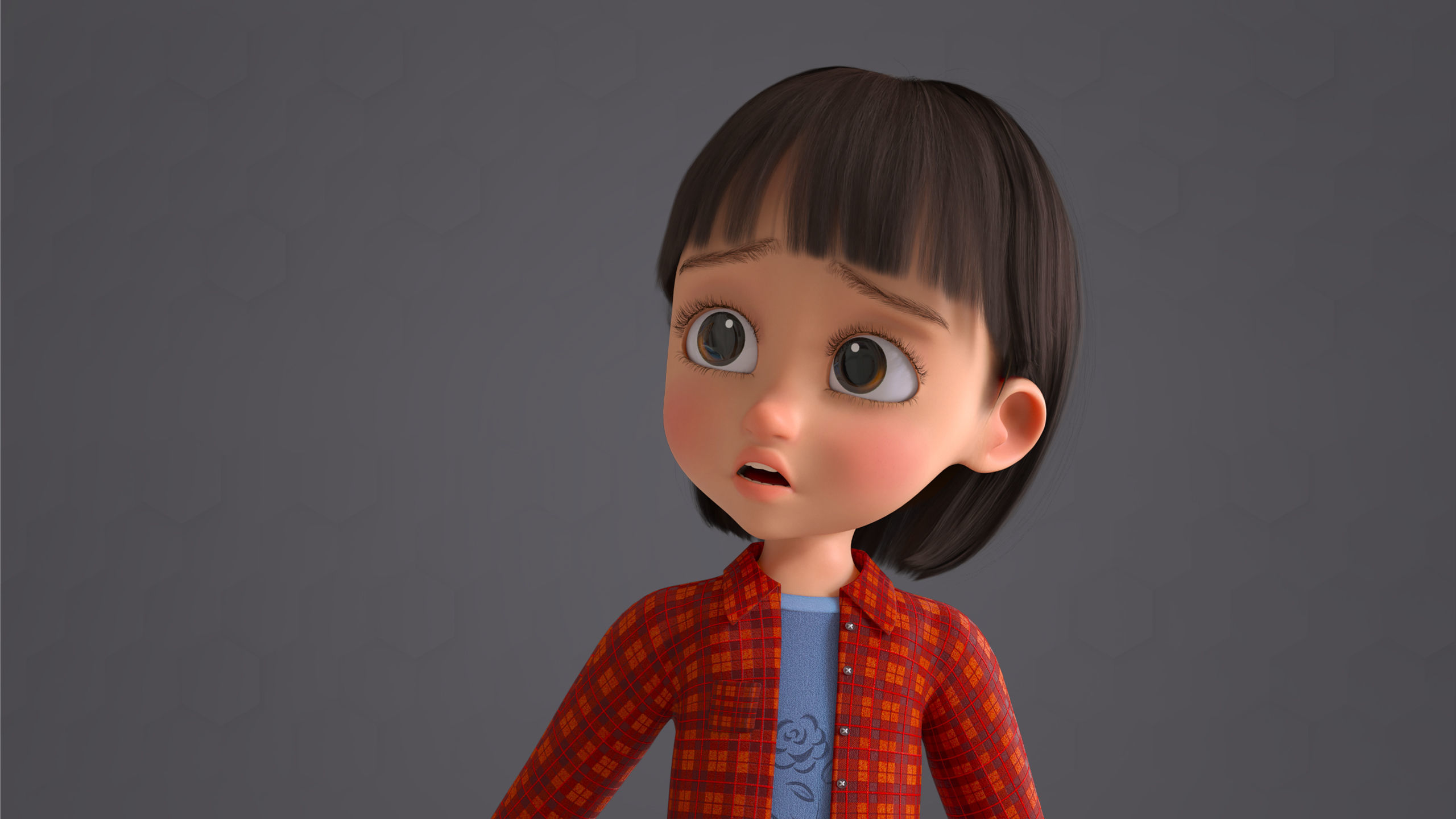 Cartoon Family 2 - Mother Father Son Daughter - BLENDER VERSION Low-poly 3D model_67