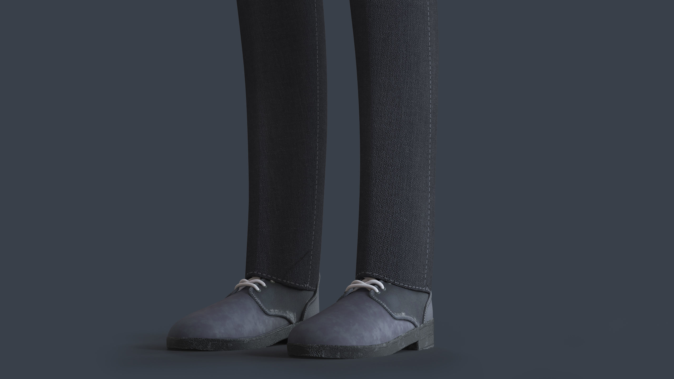 Cartoon Family 2 - Mother Father Son Daughter - BLENDER VERSION Low-poly 3D model_31