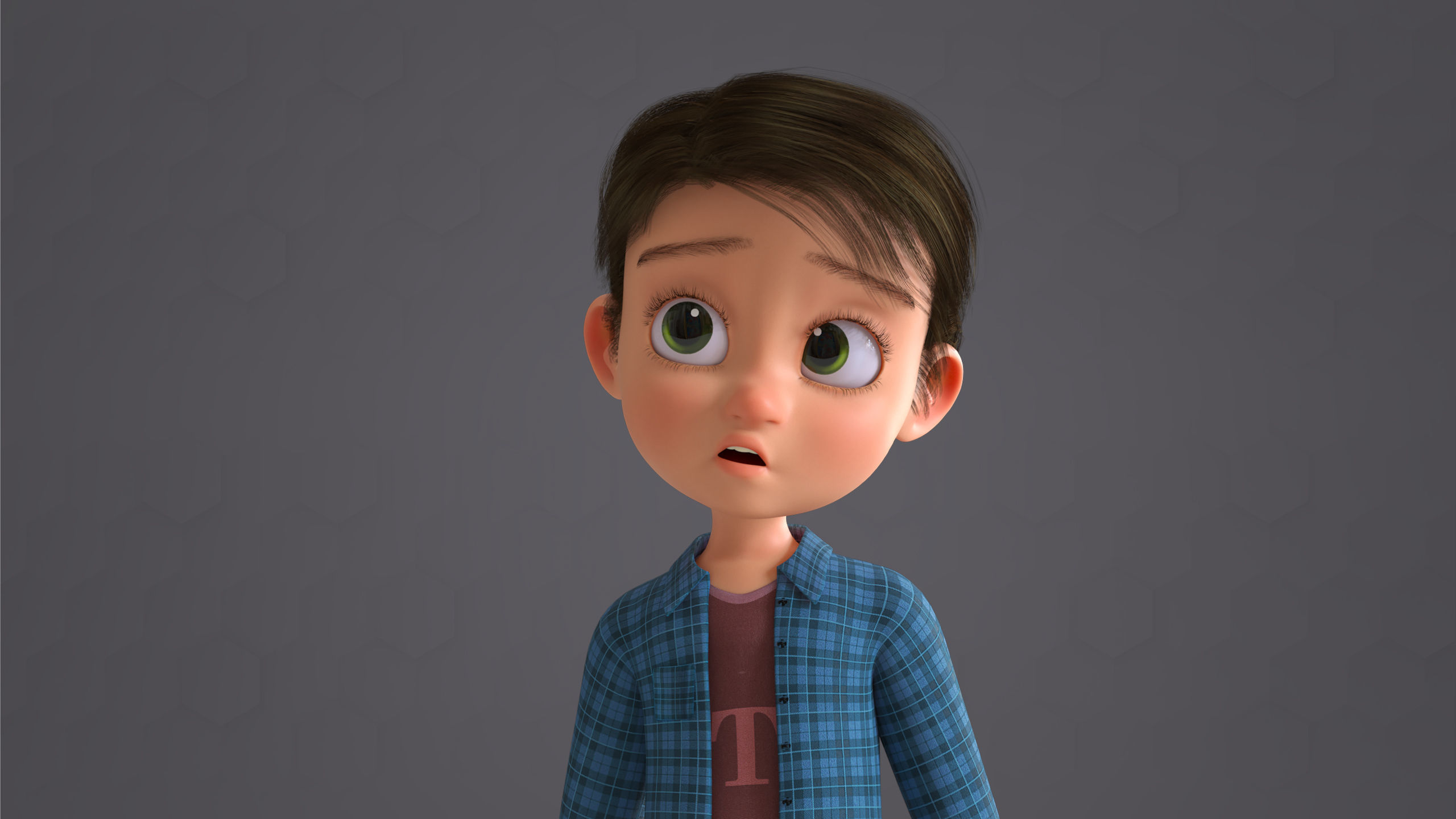 Cartoon Family 2 - Mother Father Son Daughter - BLENDER VERSION Low-poly 3D model_54