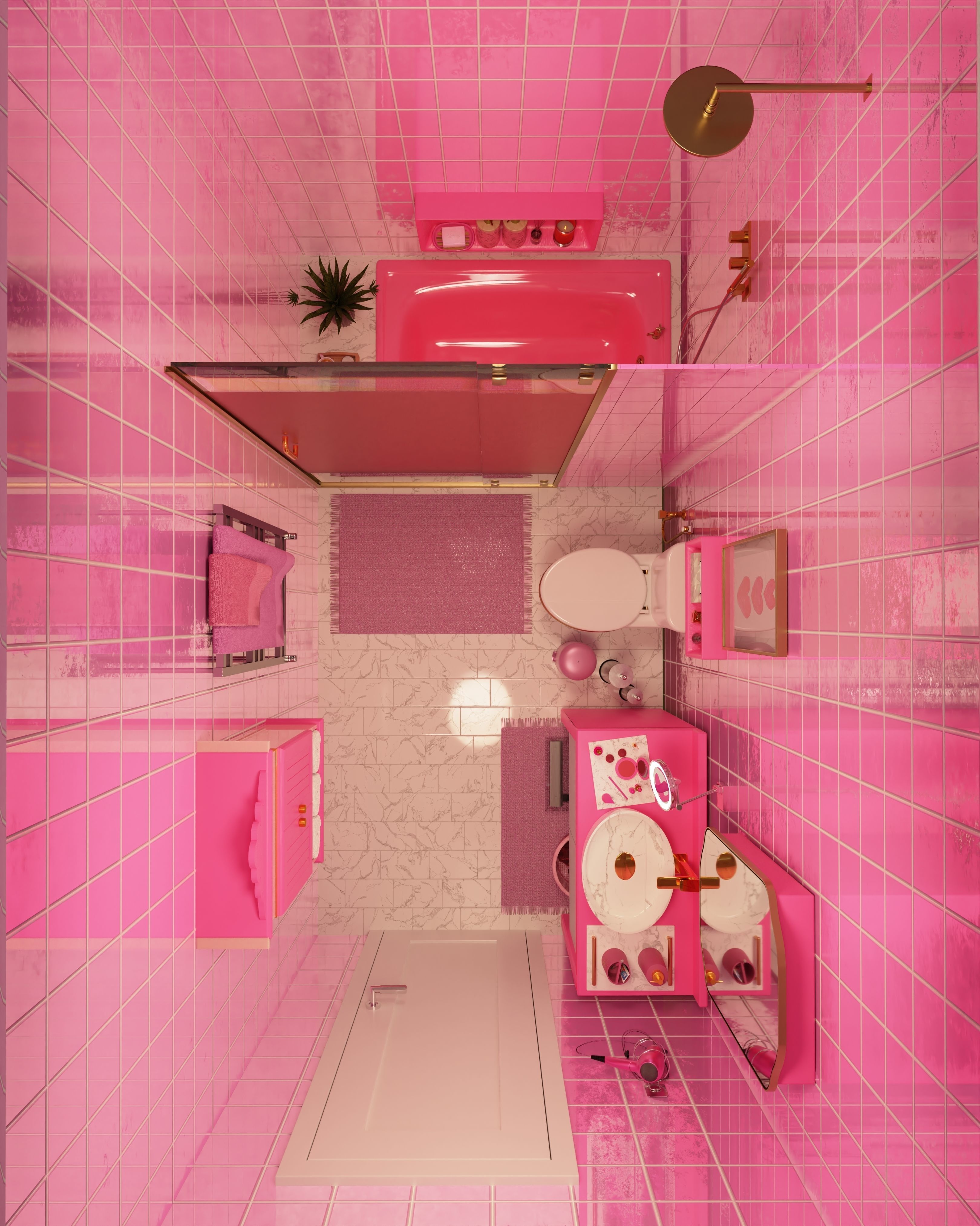 Barbie Bathroom 3D model_6