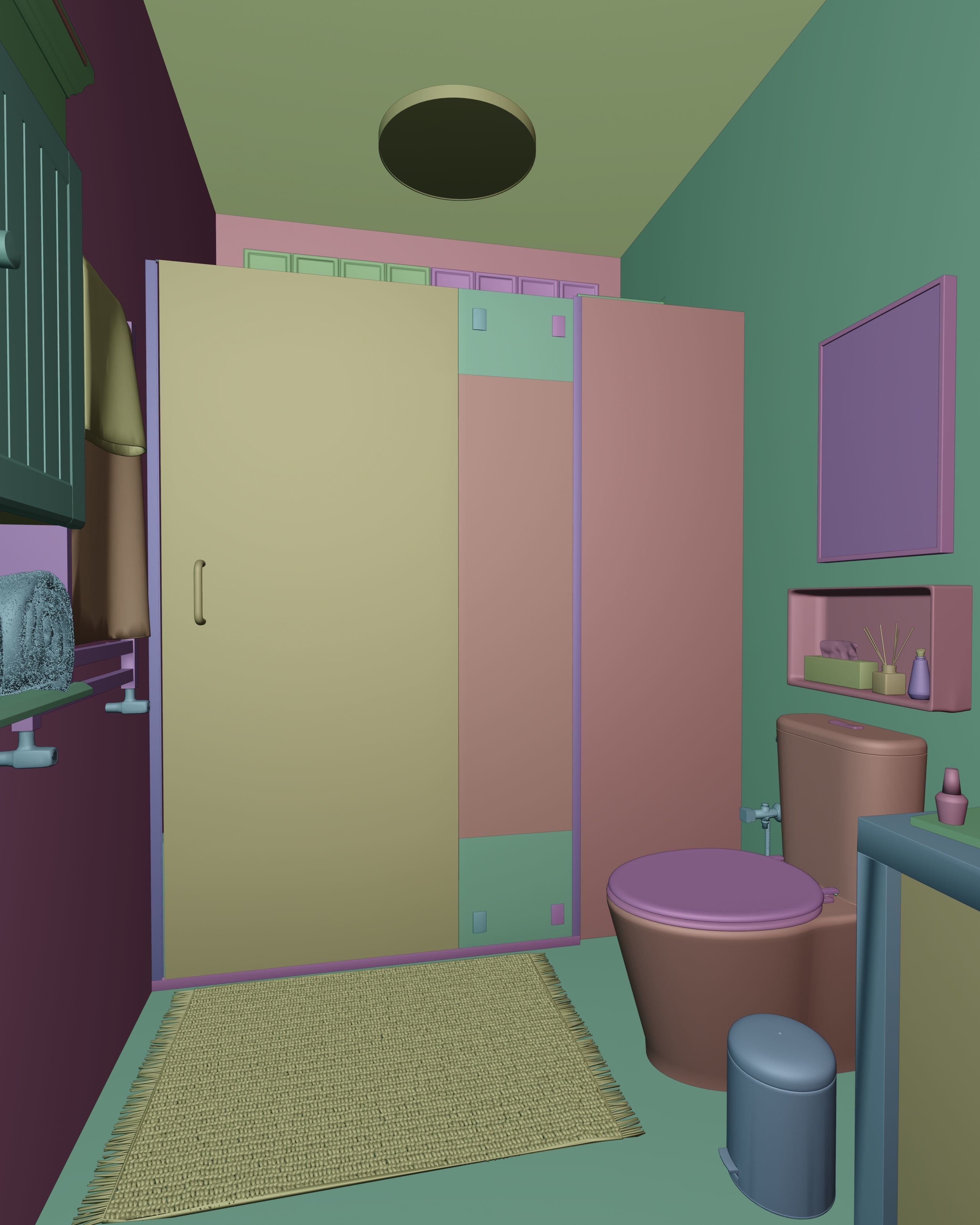 Barbie Bathroom 3D model_10