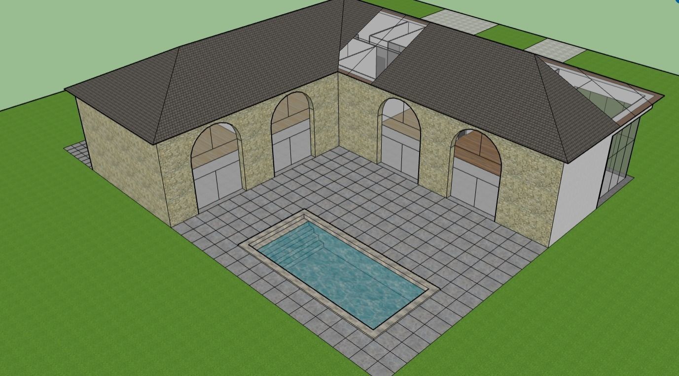 maison spacieuse moderne 3D model_1