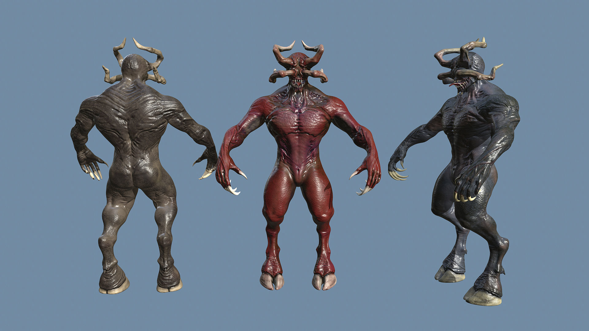 Demon Goat 3D model_3