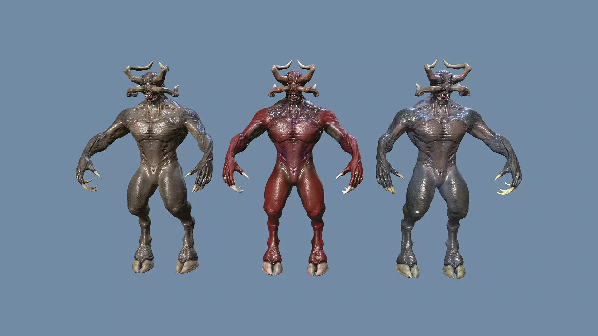 Demon Goat 3D model_0