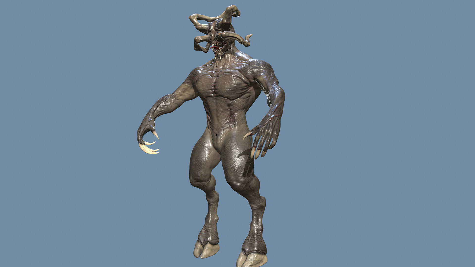 Demon Goat 3D model_11