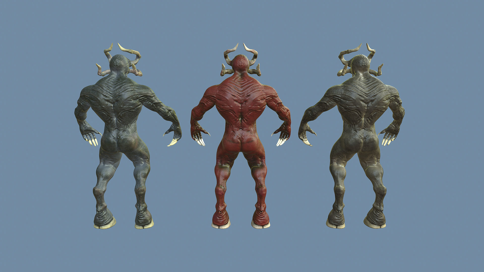 Demon Goat 3D model_2