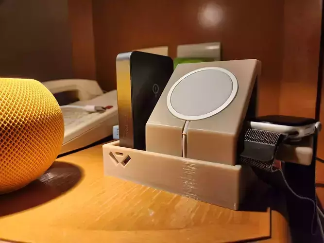 MAGSAFE STAND FOR IPHONE AND WATCH Free 3D print model