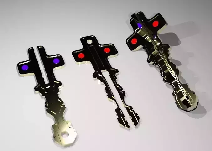Cruciform Key Mission Impossible 3D print model