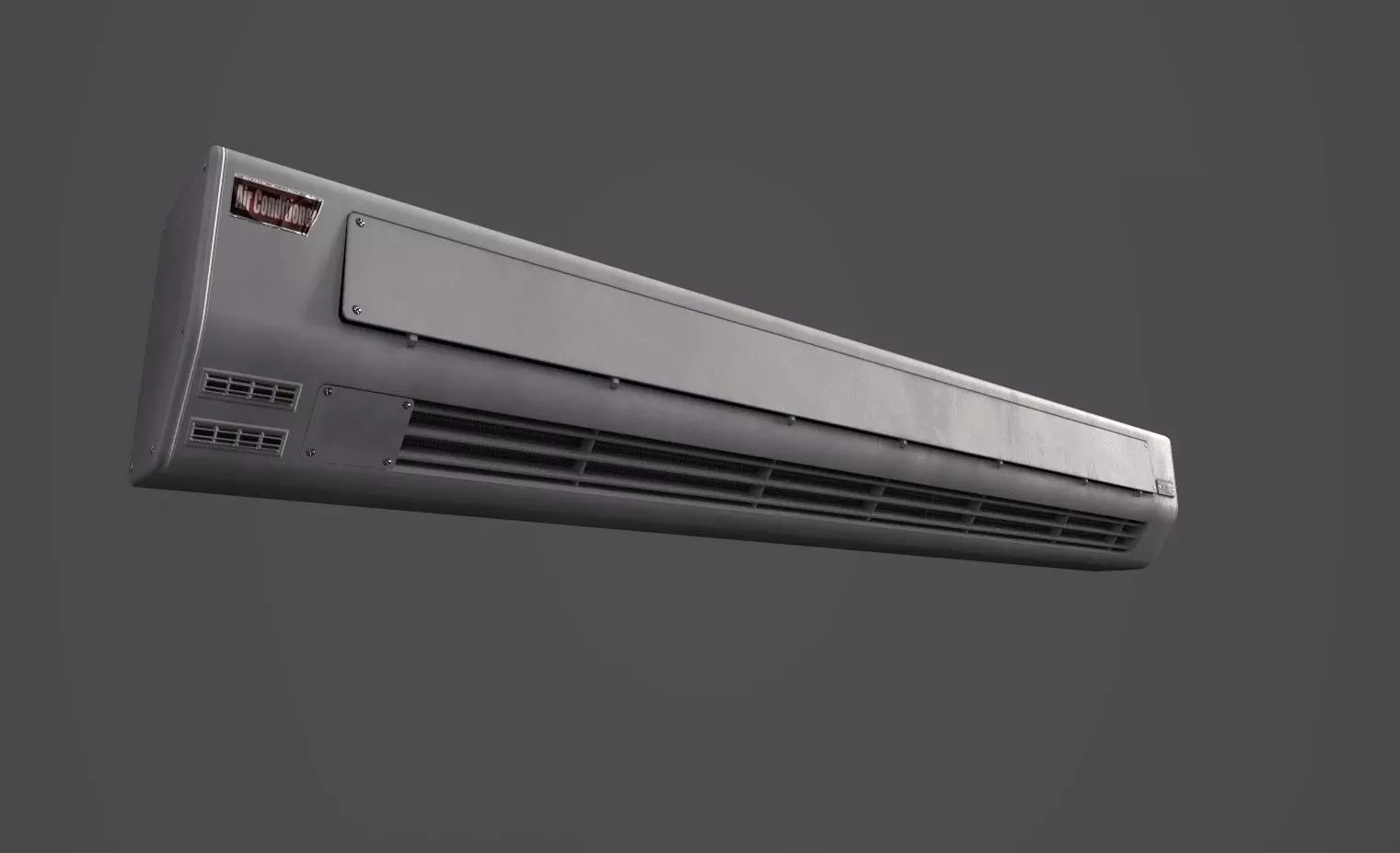 Air Conditioner Low-poly 3D model_0