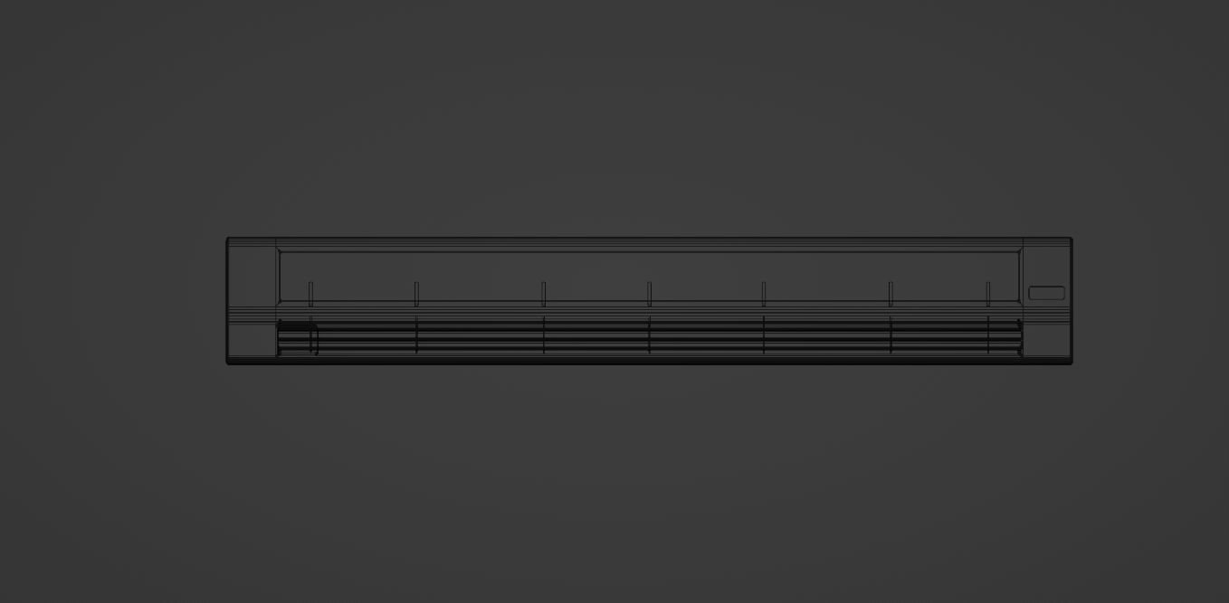 Air Conditioner Low-poly 3D model_14