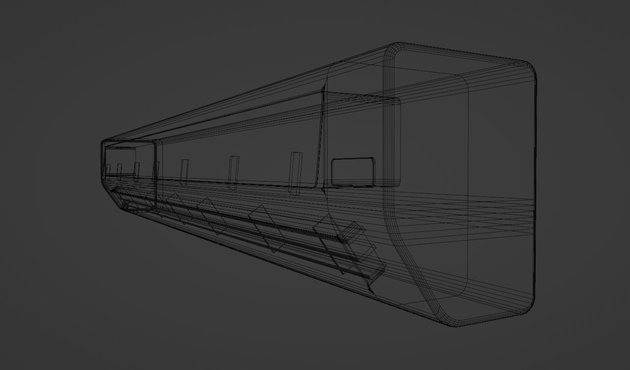 Air Conditioner Low-poly 3D model_17